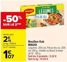 Maggi - Bouillon Kub offre à 2,15€ sur Carrefour City