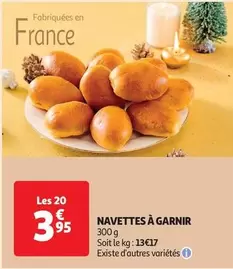 Navettes À Garnir offre à 3,95€ sur Auchan Hypermarché