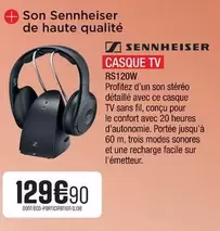 Sennheiser - Casque Tv Rs120w offre à 129,9€ sur Extra