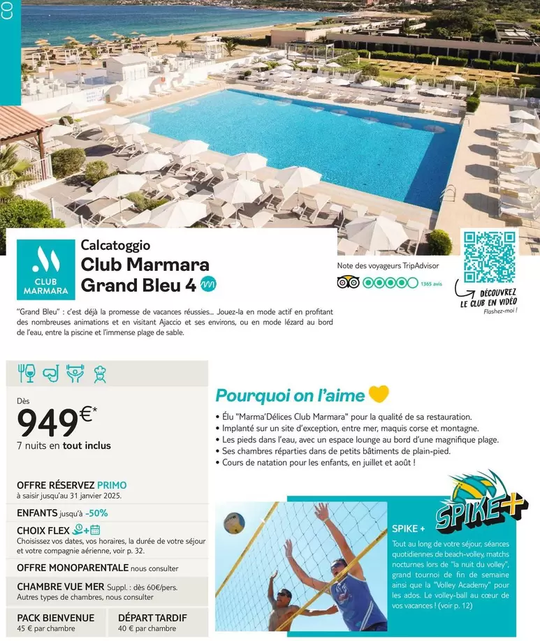 Club Marmara Grand Bleu 4  offre à 949€ sur TUI