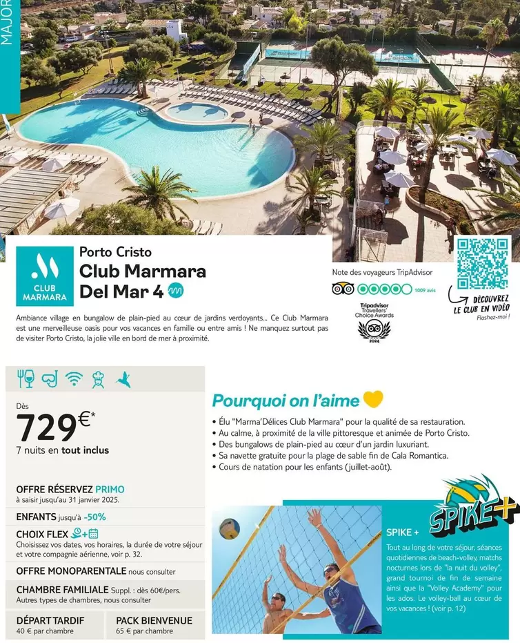 Club Marmara Del Mar 4 offre à 729€ sur TUI