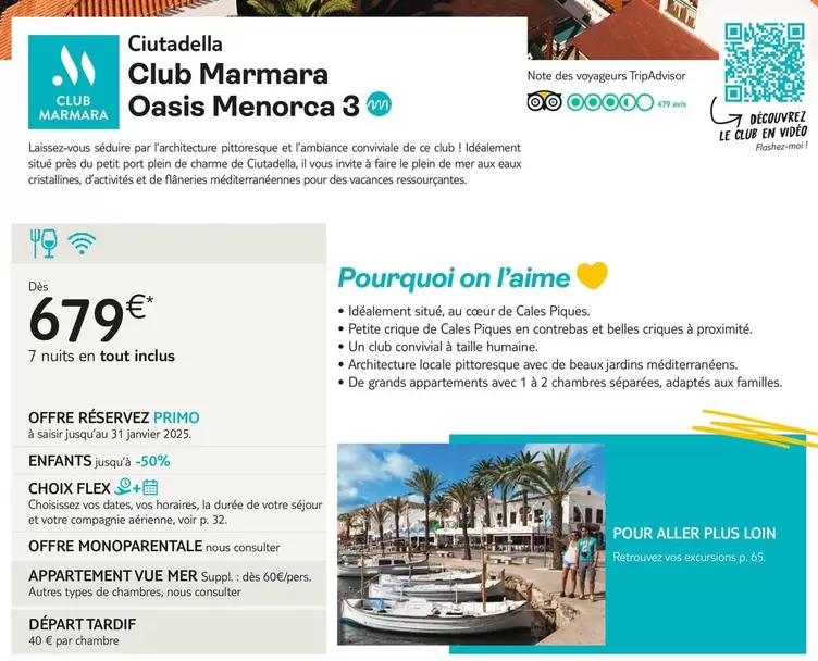 Club Marmara Oasis Menorca 3 offre à 679€ sur TUI