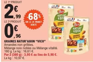 Vico - Graines Natur&bon offre à 2,99€ sur E.Leclerc