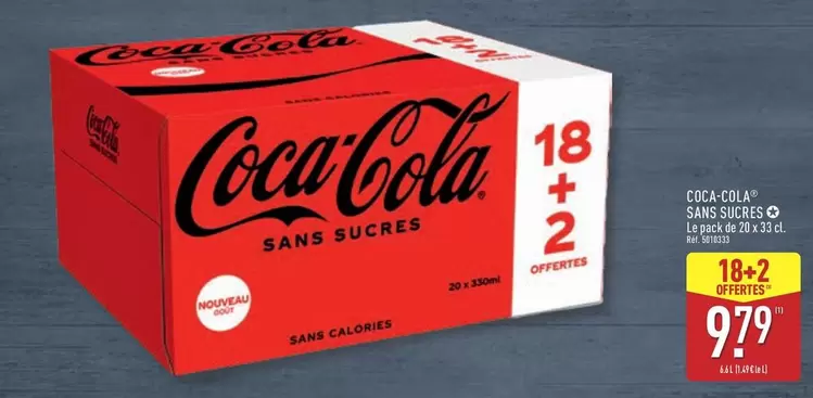 Coca - Sans Sucres offre à 9,79€ sur Aldi