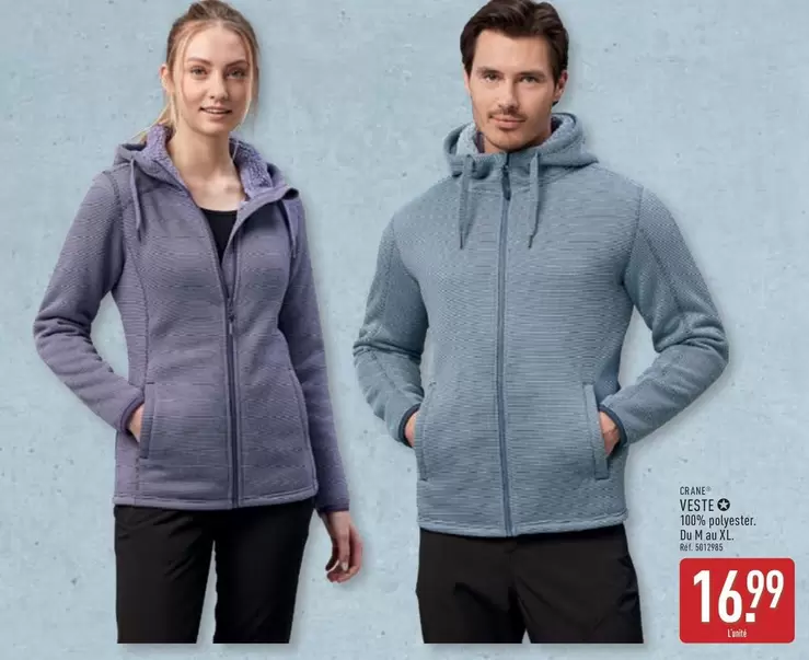 Veste O Poufseur offre à 16,99€ sur Aldi