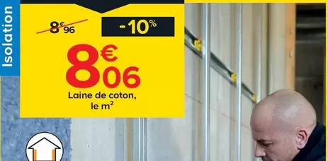 Laine De Coton, Le M² offre à 8,06€ sur Castorama