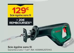 Bosch - Scie Égoine Sans Fil offre à 129€ sur Castorama