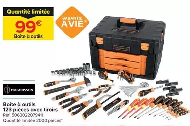 Magnusson - Boîte À Outils 123 Pièces Avec Tiroirs offre à 99€ sur Castorama