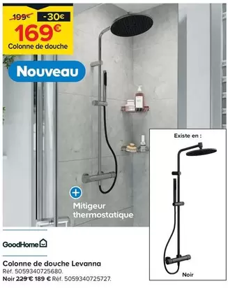 Goodhome - Colonne De Douche Levanna offre à 169€ sur Castorama