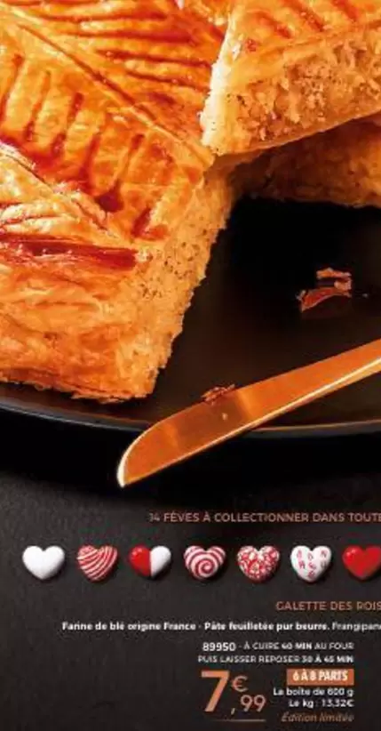 Galette Des Rois À La Frangipane  offre à 7,99€ sur Maison Thiriet