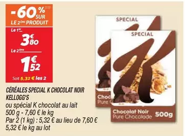 Kellogg's - Céréales Special K Chocolat Noir offre à 1,52€ sur Netto