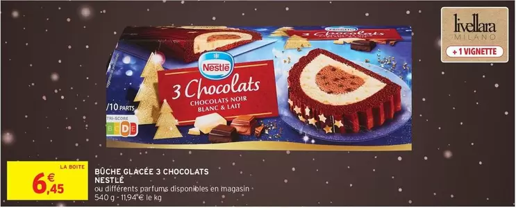 Nestlé - Büche Glacée 2 Chocolats offre à 6,45€ sur Intermarché Express