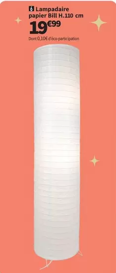 Lampadaire Papier Blib offre à 19,99€ sur Conforama