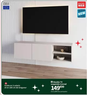 Mable Tv Suspendu Conrad offre à 149,99€ sur Conforama