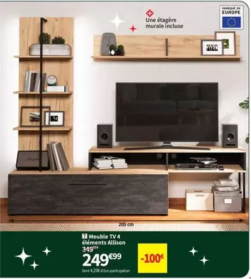 Meuble Tv 4 Épigments Alison offre à 249,99€ sur Conforama