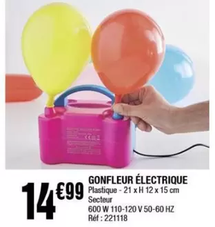 Gonfleur Électrique offre à 14,99€ sur La Foir'Fouille