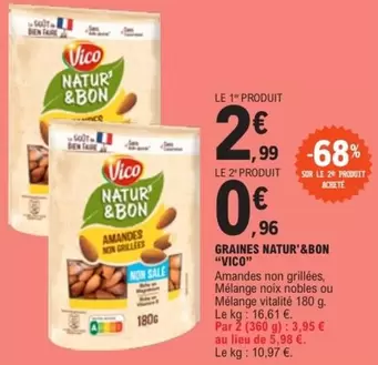 Vico - Graines Natur offre à 2,99€ sur E.Leclerc Express