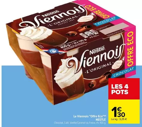 Nestlé - Le Viennois "Offre Eco" offre à 1,3€ sur Carrefour Contact