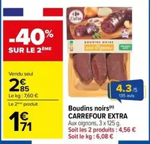 Carrefour - Boudins Noirs offre à 2,85€ sur Carrefour Contact