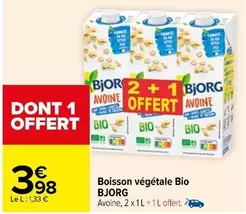 Bjorg - Boisson Végétale Bio offre à 3,98€ sur Carrefour Contact