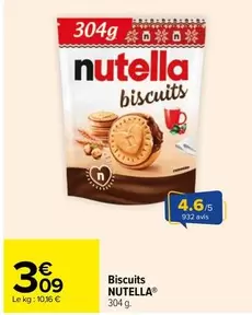 Nutella - Biscuits offre à 3,09€ sur Carrefour Contact