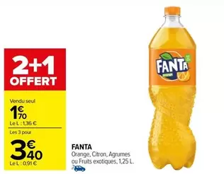 Fanta - Orange, Citron, Agrumes Ou Fruits Exotiques offre à 1,7€ sur Carrefour Contact