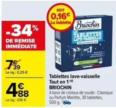 Tablettes Lave-vaisselle Tout En 1 offre à 4,88€ sur Carrefour Contact