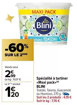 Blini - Spécialité À Tartiner Maxi Pack offre à 2,99€ sur Carrefour Market