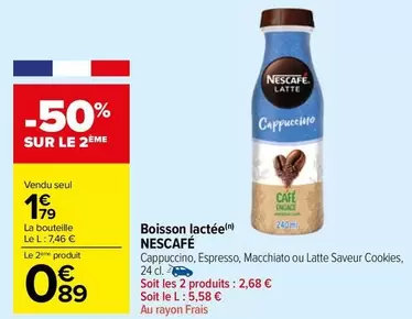 Nescafé - Boisson Lactée offre à 1,79€ sur Carrefour Market