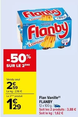 Nestlé - Flan Vanille offre à 2,59€ sur Carrefour Market