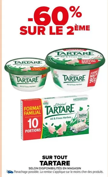 Tartare - Sur Tout offre sur Carrefour Market