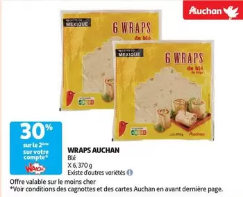 Auchan - Wraps offre sur Auchan Hypermarché