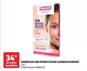 Laurence Dumont - Bandes De Cire Froide Visage offre sur Auchan Hypermarché