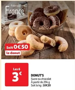 Donut's offre à 3€ sur Auchan Hypermarché