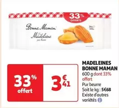 Bonne Maman - Madeleines offre à 3,41€ sur Auchan Hypermarché