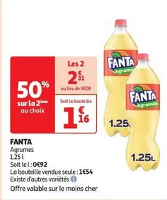 Fanta - Agrume offre à 1,16€ sur Auchan Hypermarché