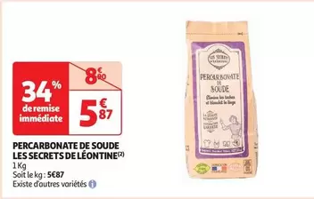 Les Secrets De Léontine - Percarbonate De Soude  offre à 5,87€ sur Auchan Hypermarché