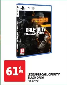 Le Jeu Ps5 Call Of Duty Black OPS 6 offre à 61,99€ sur Auchan Hypermarché