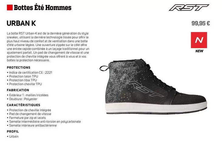 Bottes Été Hommes Urban K offre à 99,95€ sur Bihr