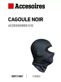 Cagoule Noir offre à 179,99€ sur Bihr