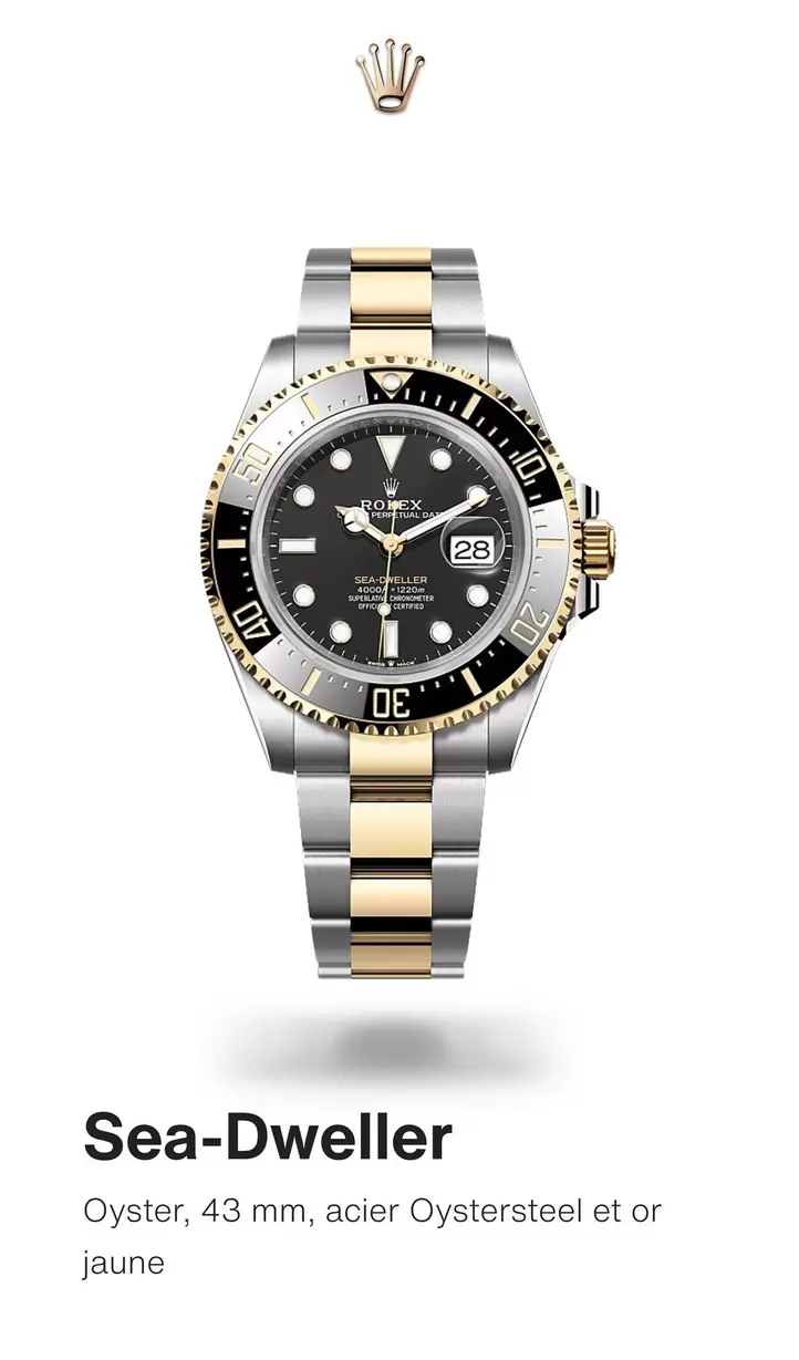 Rolex - Sea Dweller offre sur Rolex