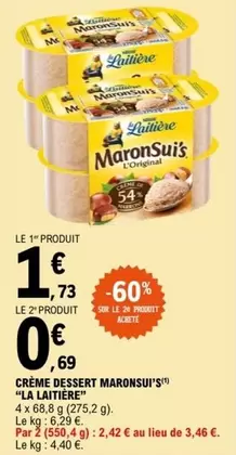 Crème Dessert offre à 1,73€ sur E.Leclerc