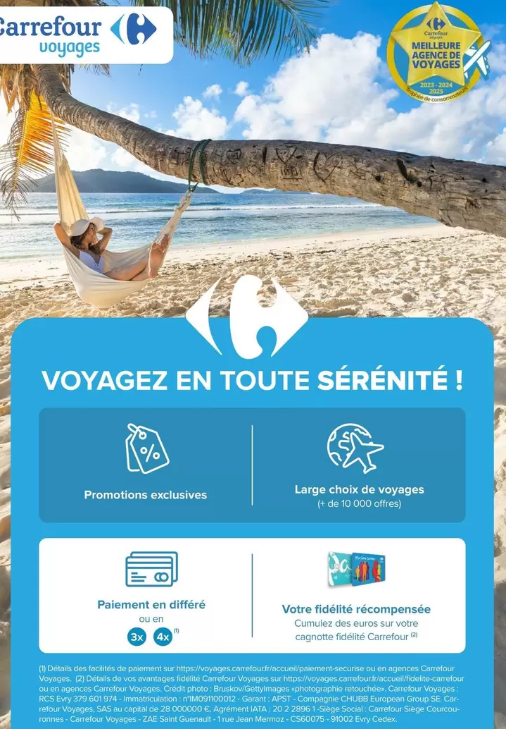 Carrefour - Voyagez En Toute Sérénite! offre sur Carrefour Contact