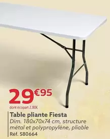 Table Pliante Fiesta offre à 29,95€ sur Gifi