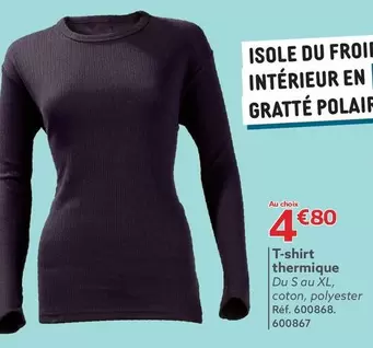 T-Shirt Thermique offre à 4,8€ sur Gifi