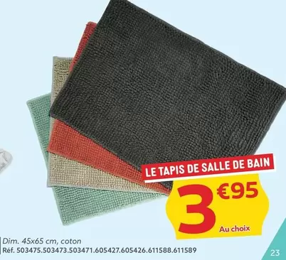 Le Tapis De Salle De Bain offre à 3,95€ sur Gifi