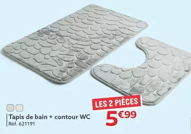 Tapis De Bain + Contour Wc offre à 5,99€ sur Gifi