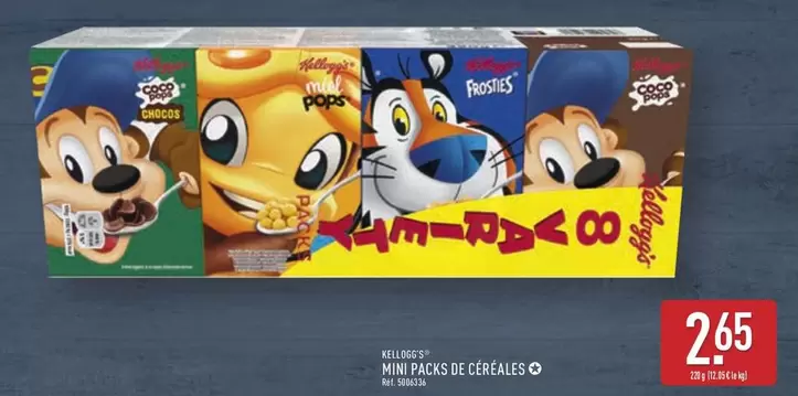 Kellogg's - Mini Packs De Cereales O offre à 2,65€ sur Aldi