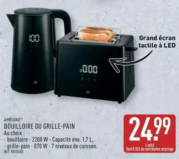 Bouilloire Ou Grille-pain offre à 24,99€ sur Aldi