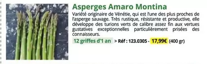 Asperges Amaro Montina  offre à 17,99€ sur Magellan
